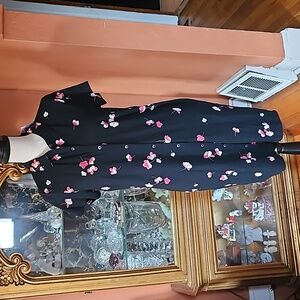 NWT J.Jill Cherry Blossom Dress with Capelet Back